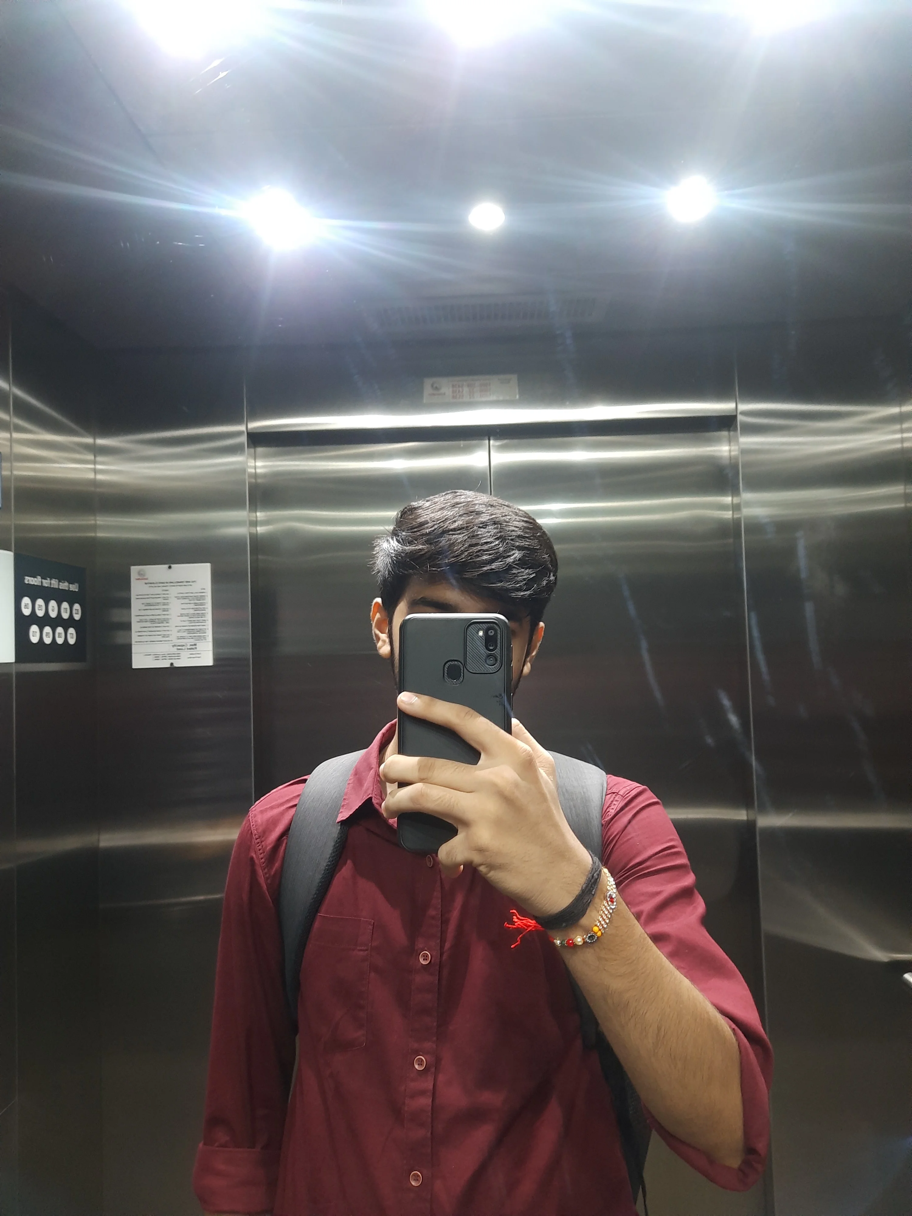 Elevator selfie